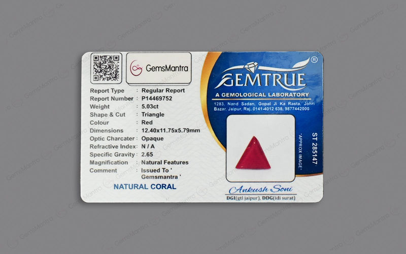Red Coral - 5.03 Carats