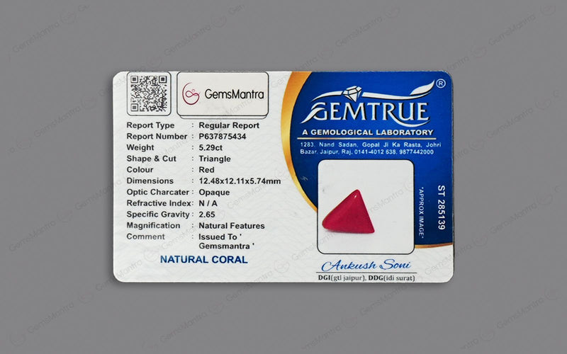 Red Coral - 5.29 Carats