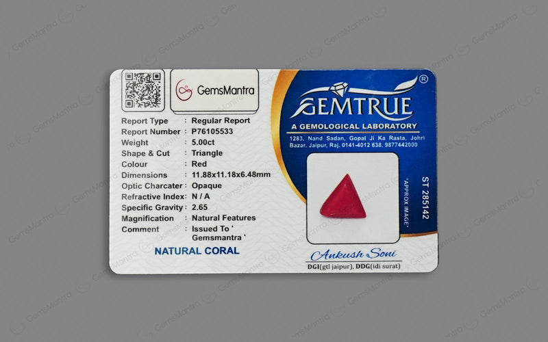 Red Coral - 5 Carats