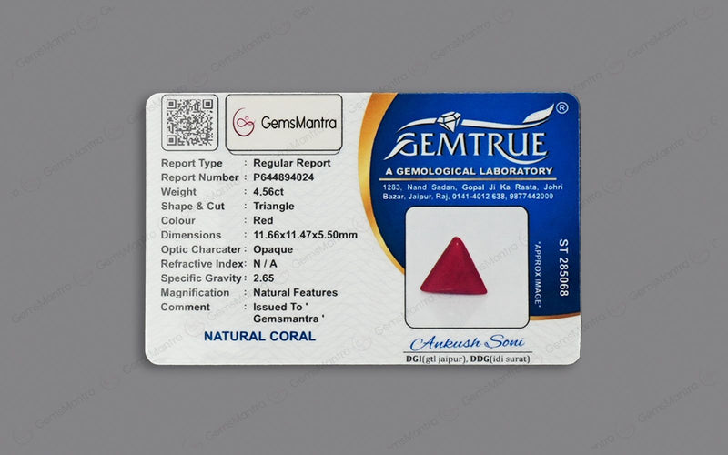 Red Coral - 4.56 Carats