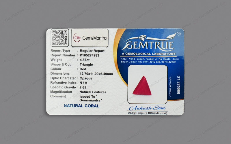 Red Coral - 4.87 Carats