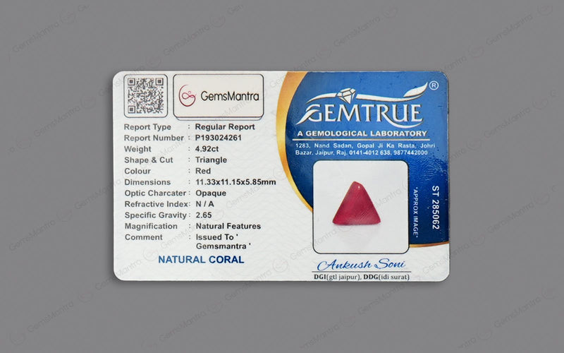 Red Coral - 4.92 Carats