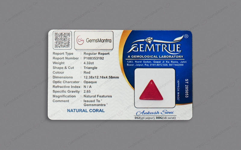 Red Coral - 4.32 Carats