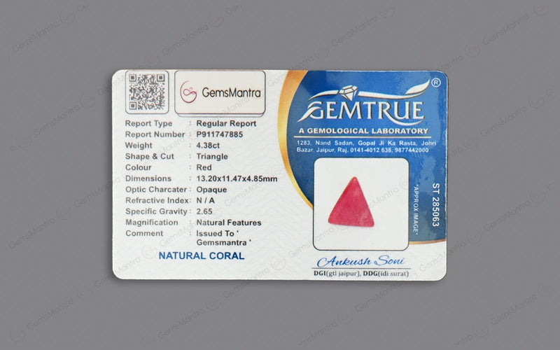 Red Coral - 4.38 Carats