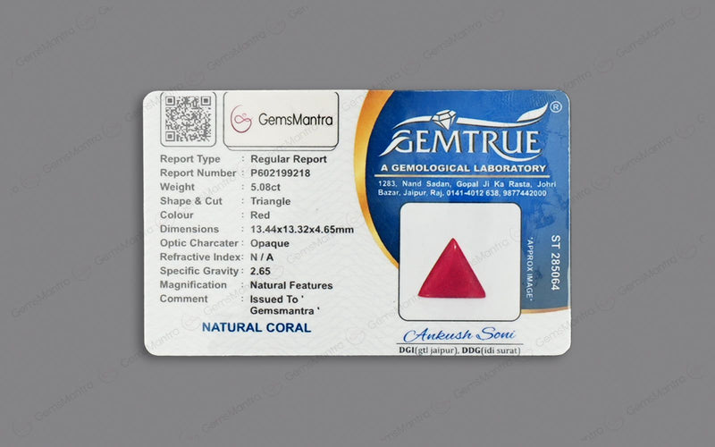 Red Coral - 5.08 Carats