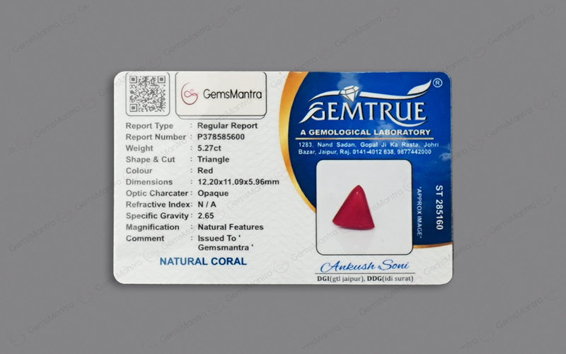 Red Coral - 5.27 Carats