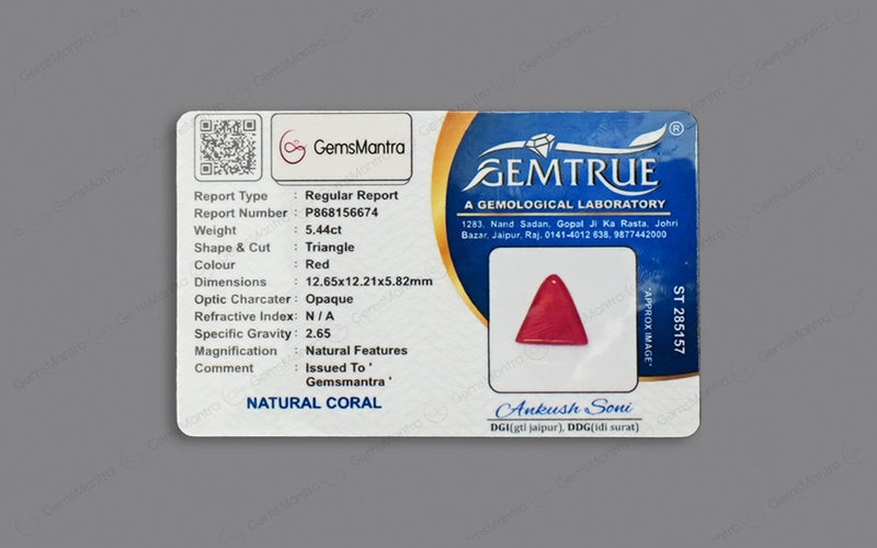 Red Coral - 5.44 Carats