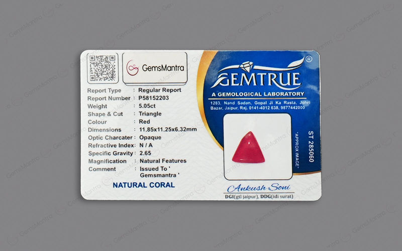 Red Coral - 5.05 Carats