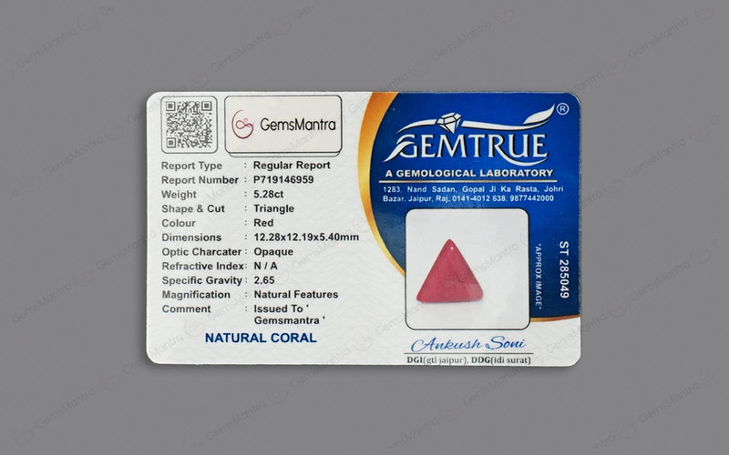 Red Coral - 5.28 Carats