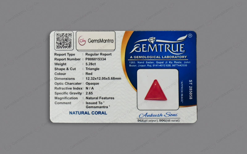 Red Coral - 5.28 Carats