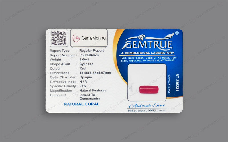 Red Coral - 3.6 Carats