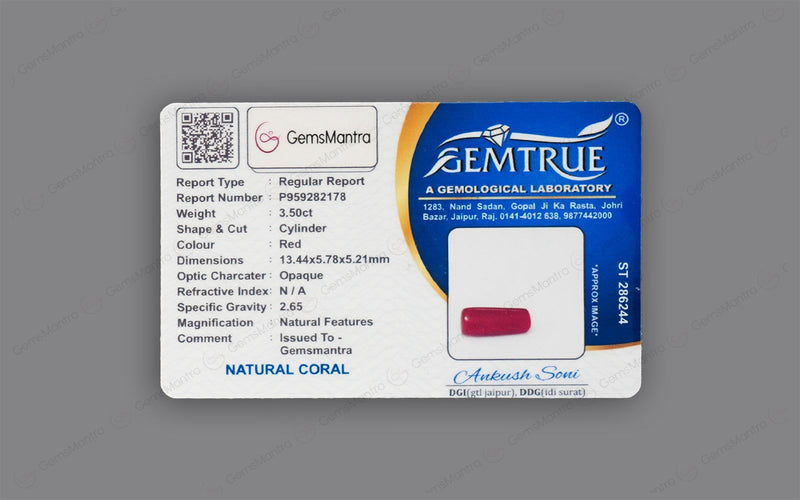 Red Coral - 3.5 Carats