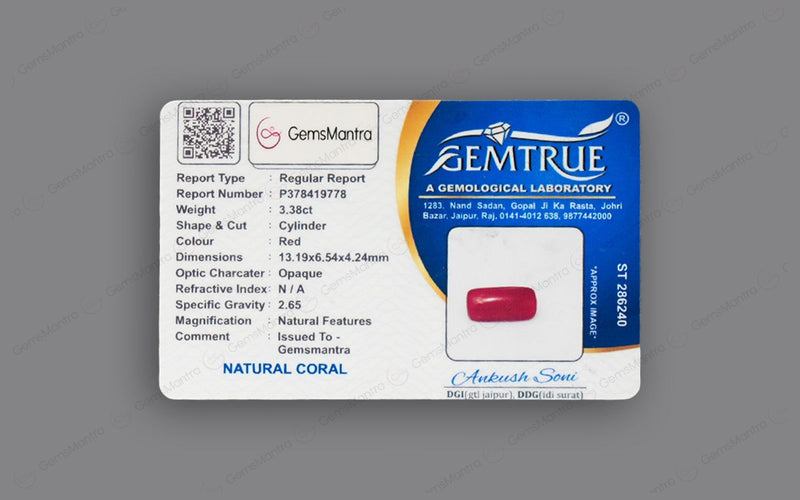 Red Coral - 3.38 Carats