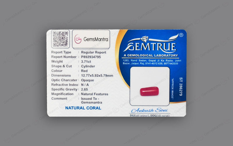 Red Coral - 3.71 Carats