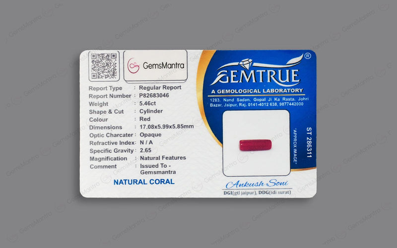 Red Coral - 5.46 Carats