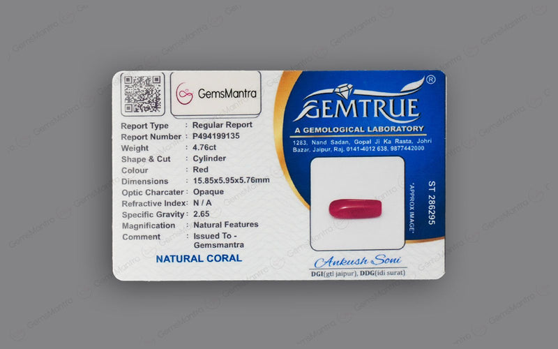 Red Coral - 4.76 Carats