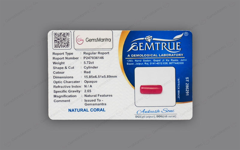 Red Coral - 5.72 Carats
