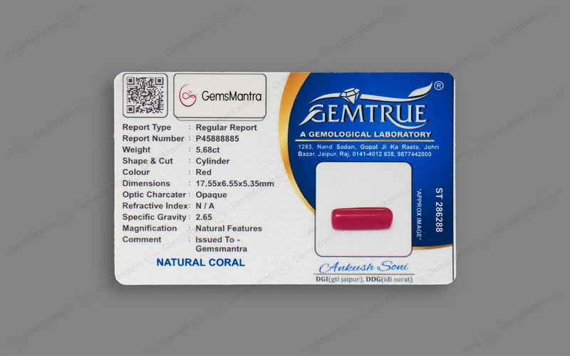 Red Coral - 5.68 Carats