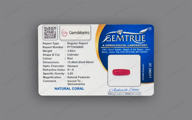 Red Coral - 3.92 Carats