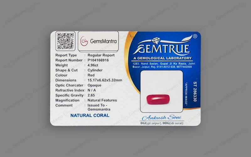 Red Coral - 4.96 Carats