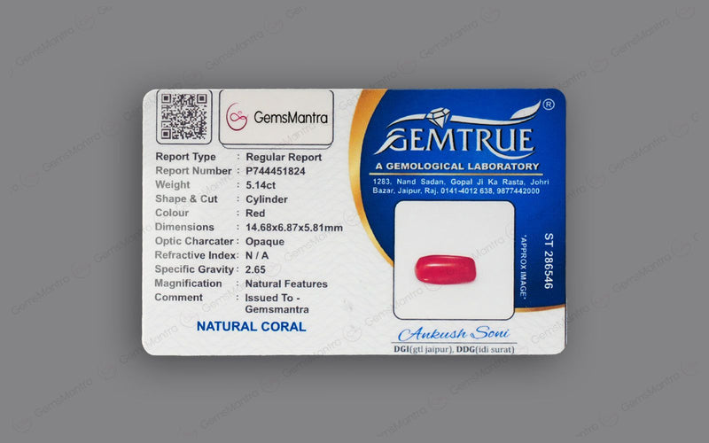 Red Coral - 5.14 Carats