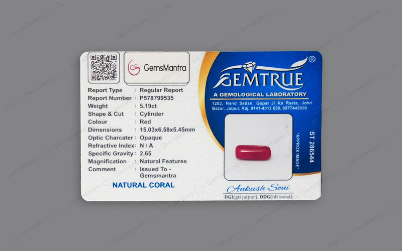 Red Coral - 5.19 Carats