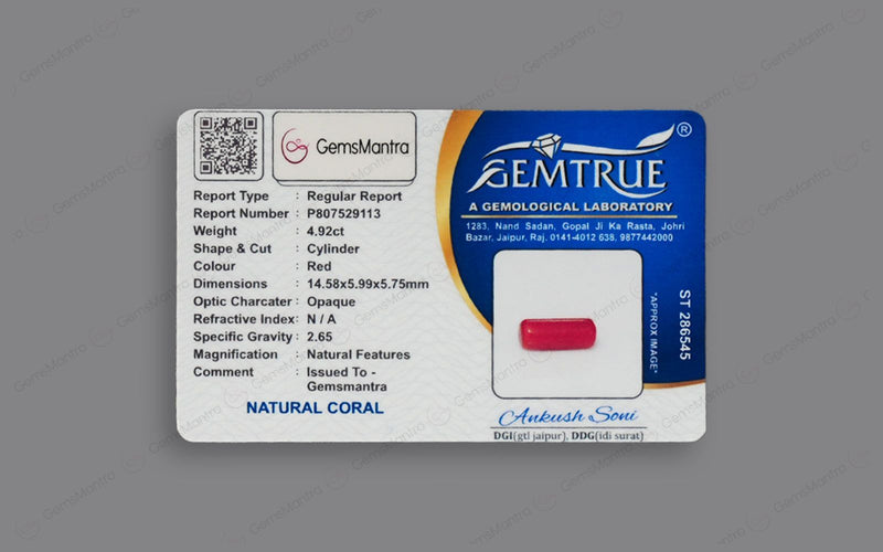 Red Coral - 4.92 Carats