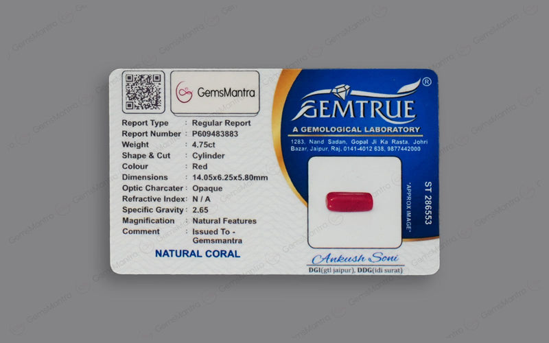 Red Coral - 4.75 Carats