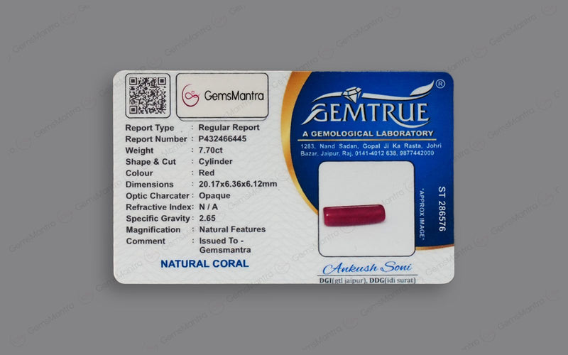 Red Coral - 7.7 Carats