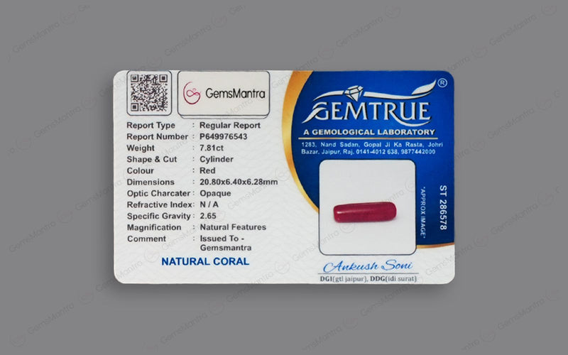 Red Coral - 7.81 Carats