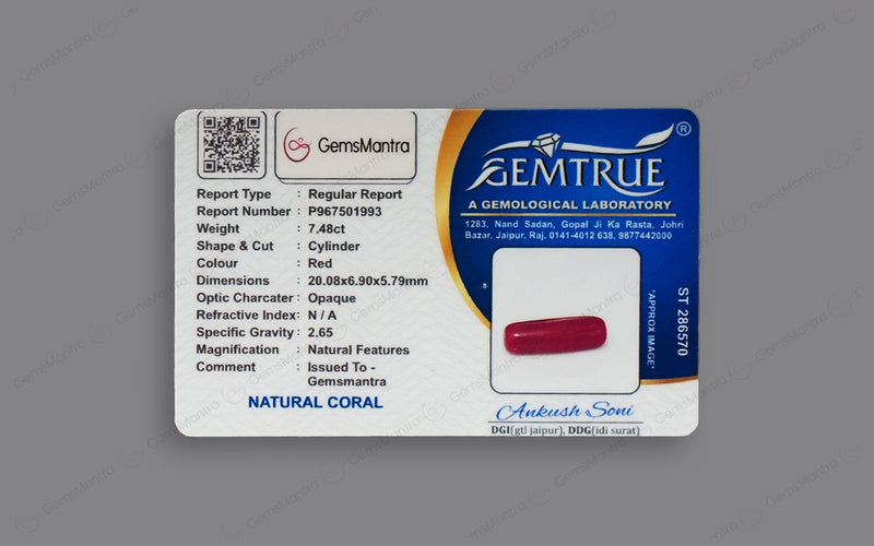 Red Coral - 7.48 Carats