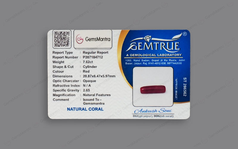 Red Coral - 7.62 Carats