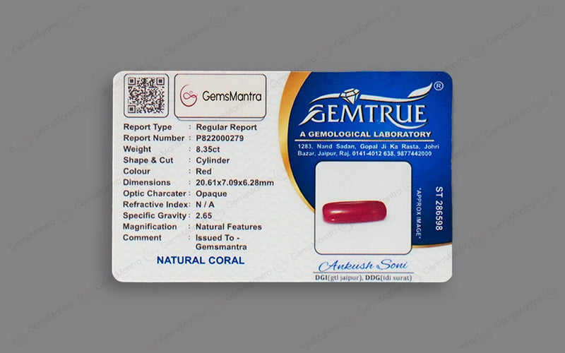 Red Coral - 8.35 Carats