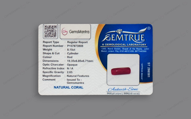 Red Coral - 8.15 Carats