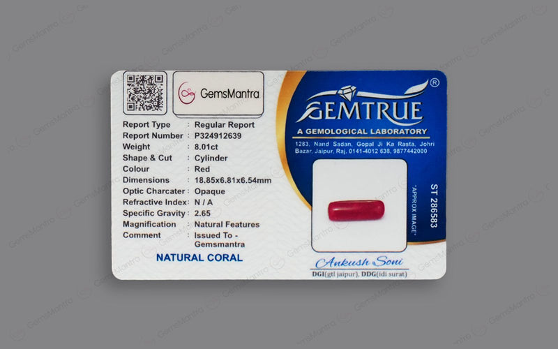 Red Coral - 8.01 Carats