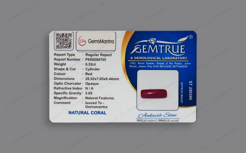 Red Coral - 8.52 Carats