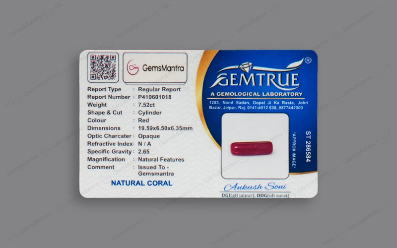 Red Coral - 7.52 Carats