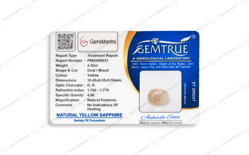 Yellow Sapphire - 4.42 Carats