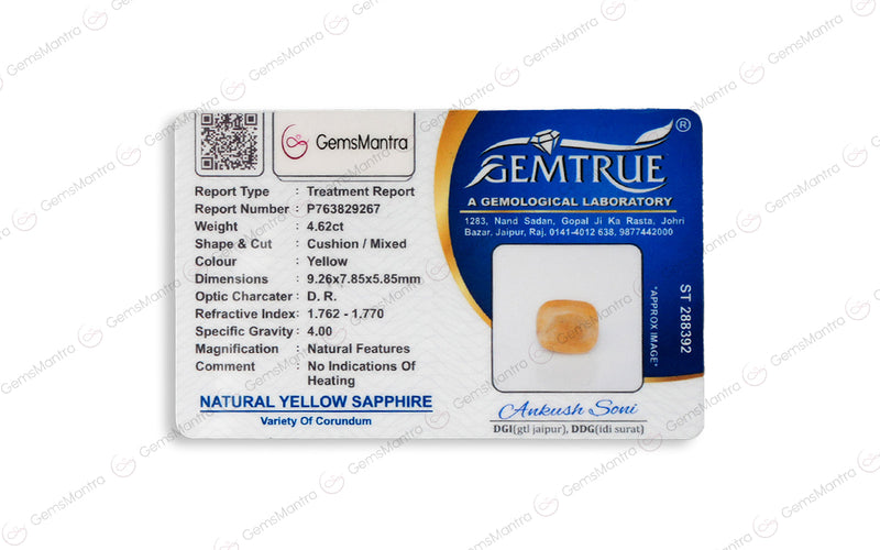 Yellow Sapphire - 4.62 Carats
