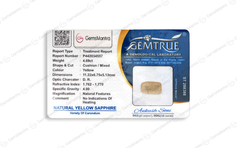 Yellow Sapphire - 4.69 Carats