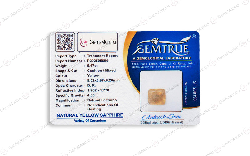 Yellow Sapphire - 5.67 Carats