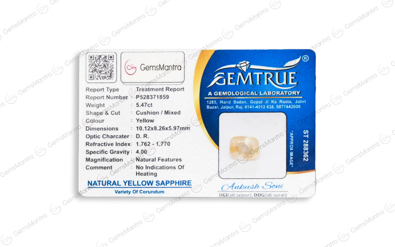 Yellow Sapphire - 5.47 Carats