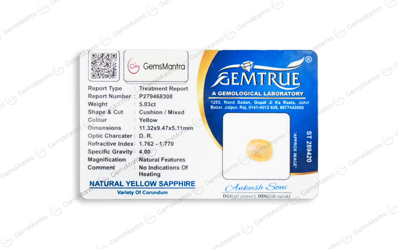 Yellow Sapphire - 5.03 Carats