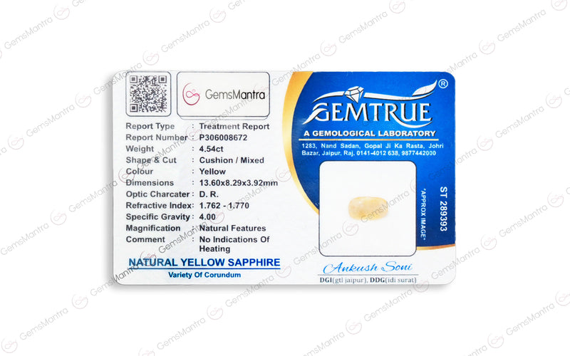 Yellow Sapphire - 4.54 Carats