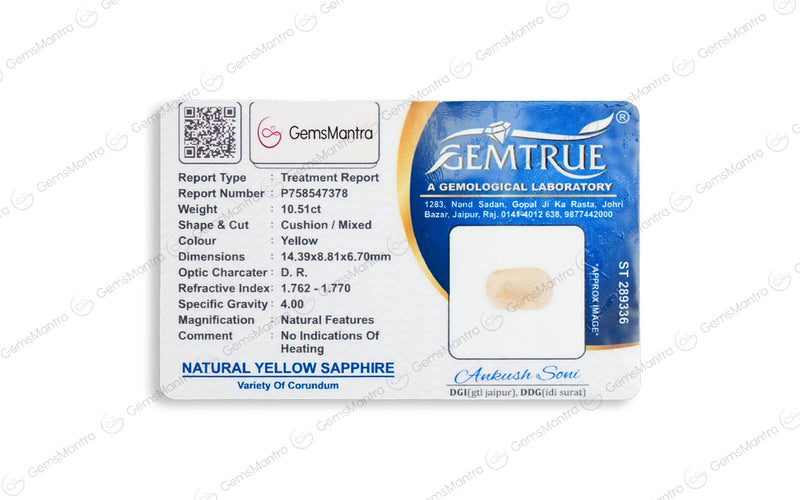 Yellow Sapphire - 10.51 Carats