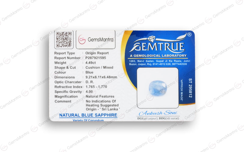 Blue Sapphire - 4.49 Carats