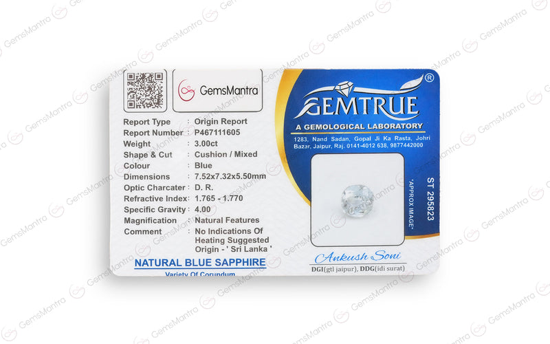 Blue Sapphire - 3 Carats