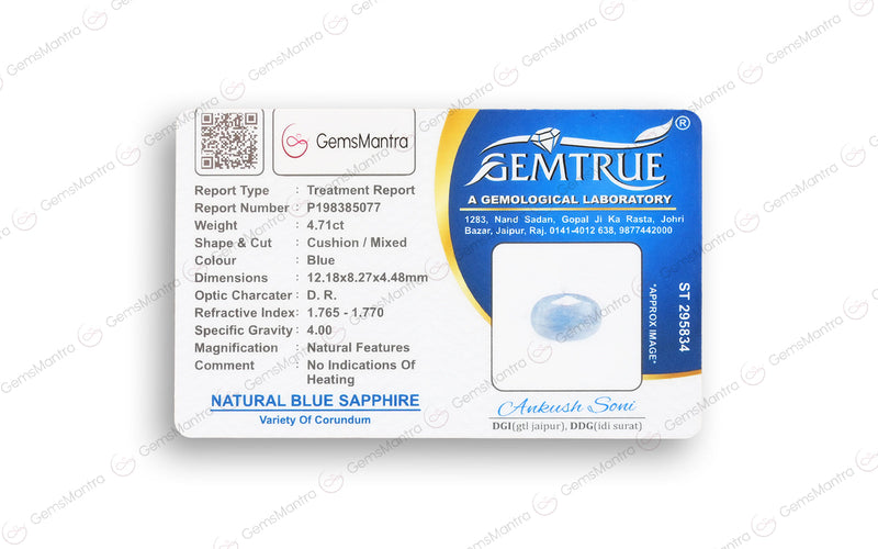 Blue Sapphire - 4.71 Carats