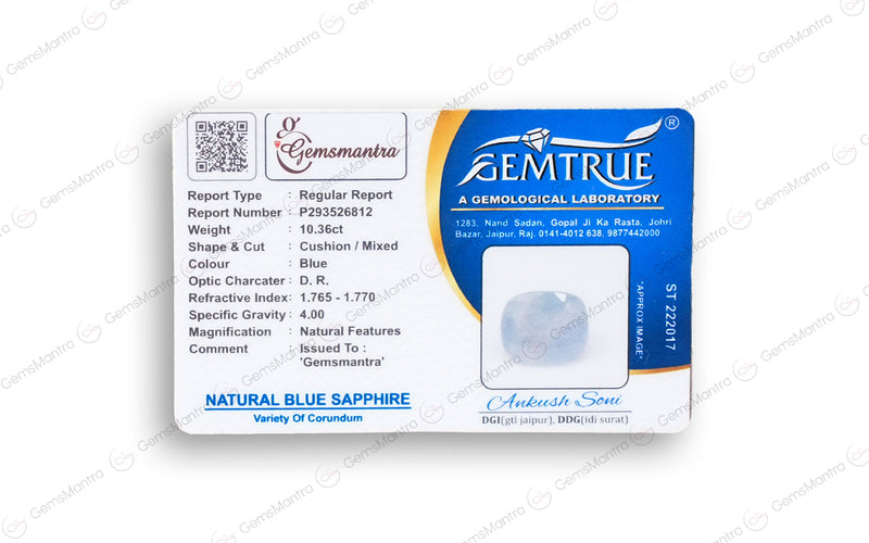 Blue Sapphire - 10.36 Carats
