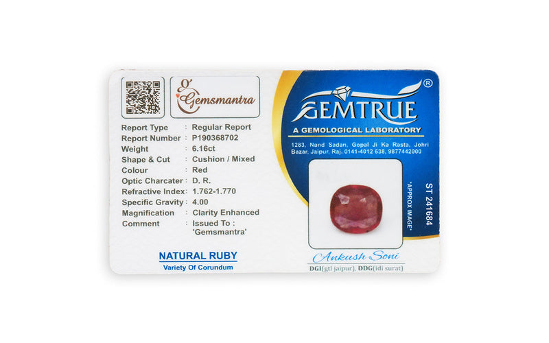 Glass Filled Ruby Pendant - 6.16 Carats